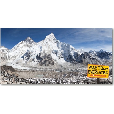 Fotoobraz na skle hora Everest 100x50 cm
