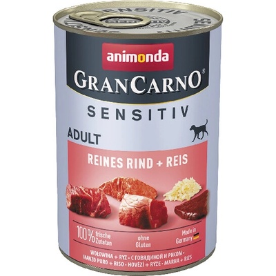 Animonda GranCarno Sensitiv Adult Hovädzie s ryžou 400 g