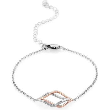 Image 1 of Swan Гривна сребро и позлата с цирконий JT8299B Swan