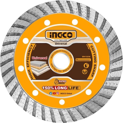 Ingco Kotouč řezný diamantový lamelový 230 x 1 mm DMD032301