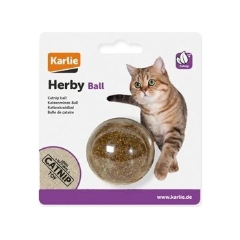 Karlie Hračka kočka Koule s šantou kočičí 5cm