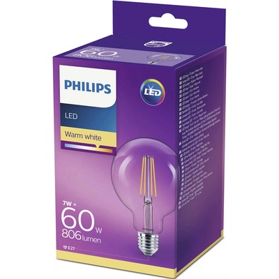 Philips LED žiarovka 929001387901 230 V, 7 W 60 W, teplá biela, E , vlákno