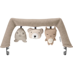 BabyBjörn Бебешка играчка за шезлонг BabyBjorn - Soft Friends, Neutrals (1814-080301)