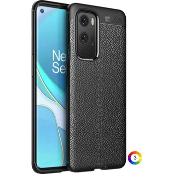 Image 1 of OnePlus 9 Pro Удароустойчив Litchi Skin Калъф и Протектор