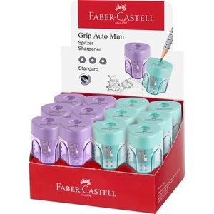 Faber-Castell Стенд за заточване, перфоратор, контейнер FABER-CASTELL "GRIP Auto Mini", смесени пастелни цветове 183405 (183405)