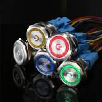 Taxnele 22mm Metal Annular Push Button Switch (LB-22B)