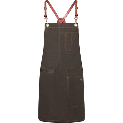 G.Gastro Karlowsky Zástěra s laclem Urban X-Style čokoládová D9785502