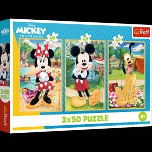 Trefl Puzzle - 3x50 - Mice on vacation Disney Trefl 34881