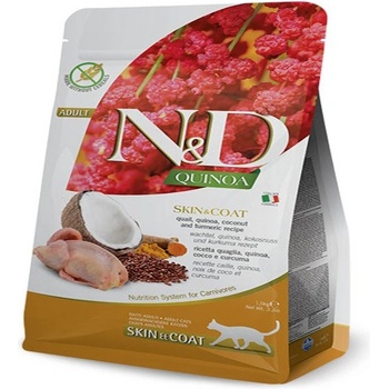 N&D Quinoa Skin & Coat quail 300 g