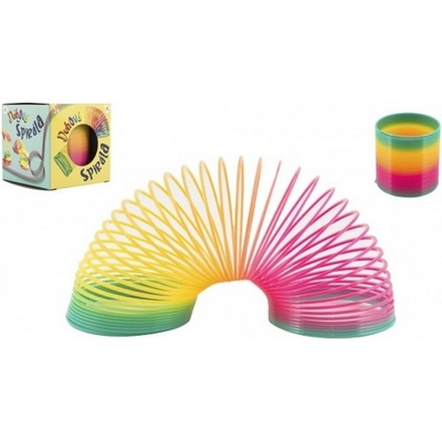 Špirála pružina dúhová plast 6 5cm