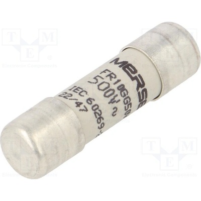 MERSEN FR10GG50V1 Pojistka: tavná; 1A; 500VAC; 250VDC; gG; 10x38mm