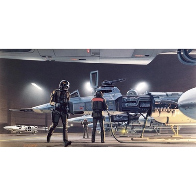 Komar Vliesová fototapeta Star Wars Classic RMQ Yavin Hangar rozměry 500 x 250 cm