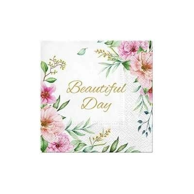 PAW Ubrousky L 33x33cm Special Flowers 20 ks