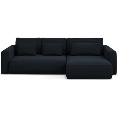 makamii Тъмносин кадифен разтегателен ъглов диван с място за съхранение (десен ъгъл) Kapua - Makamii (KAPUA_RCF_M_3_P1_C29)