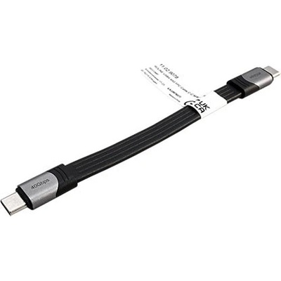 Roline 11.02.9078 USB4 40Gbps USB C(M) - USB C(M), plochý, PD 100W, 15cm, černý