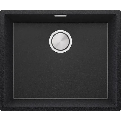 Твоят Стил Графитна гранитна кухненска мивка за вграждане под плот Лондон 60 XXL 560x470 мм