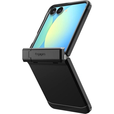 Spigen Samsung Z Flip7 SPIGEN TOUGH ARMOR MAG пластмасов протектор за телефон, устойчив на удар, MagSafe, ЧЕРЕН ACS09561 (ACS09561)