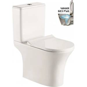 Inter Ceramic Моноблок ICC 7937MW, седалка и капак, порцелан, бял мат, 83x65x37.5см (7937MW)