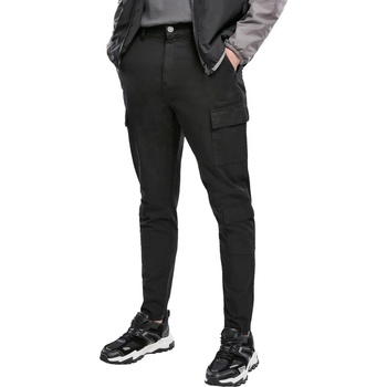 Urban Classics Мъжки панталони URBAN CLASSICS - Tapered Double Cargo - черен - TB3698-black