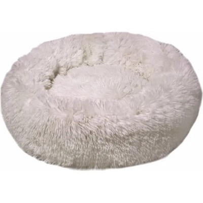DUBEX PONCHIK - Small - меко, плюшено, кръгло легло, 50 х 9 см - БЯЛО, Турция - 51790