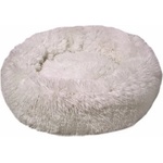 DUBEX PONCHIK - Small - меко, плюшено, кръгло легло, 50 х 9 см - БЯЛО, Турция - 51790