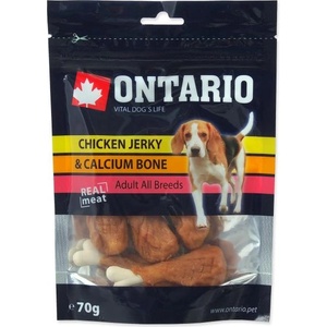 ONTARIO Лакомство Ontario пилешка обвита калциева кост 70g (214-505)