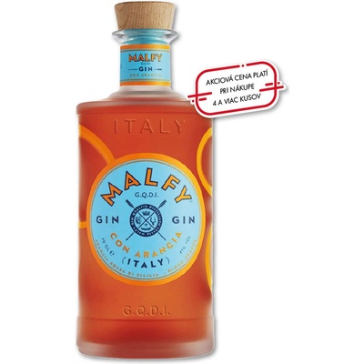 Malfy Gin CON ARANCIA Sicilian Blood Orange 41% 0,7 l (čistá fľaša)