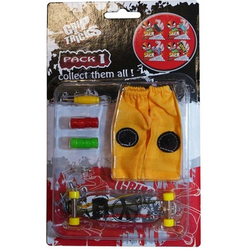 Grip & Tricks Комплект играчка за пръсти long board, сив (gt-f-lbp-grey)