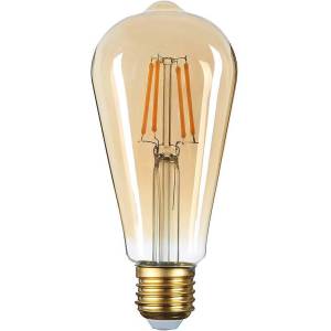 OPTONICA Led КРУШКА st64 8w 700lm 2500k e27 220-240v golden glass - ДИМИРАЩА (1322)