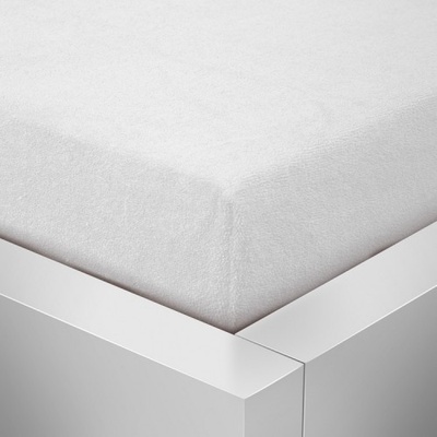 Top textil Bambusové Froté Prostěradlo bílá káva 180x200