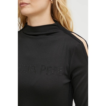 Patrizia Pepe Рокля Patrizia Pepe в черно къса със стандартна кройка 8A1465 K128A (8A1465.K128A)