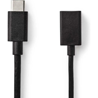 Nedis CCGB61710BK02 USB 3.0, Typ-C Zástrčka - A Zásuvka, 0,15m, černý