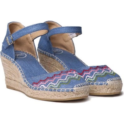TONI PONS Jessie Wedge Espadrilles - Blue (Denim)