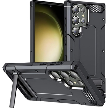 Techsuit Калъф Hybrid Armor Kickstand за Samsung Galaxy S24 Ultra - Черен KP31037 (31037)