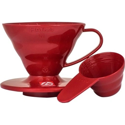 Hario Dripper V60-01 Plastic Red – Zboží Mobilmania