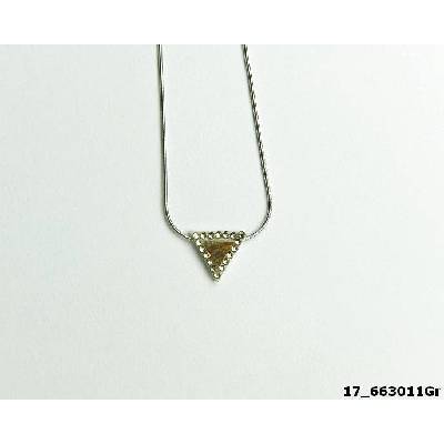 Arture Trojúhelníček s kamínky Greige Swarovski Crystals 17663011 Gr