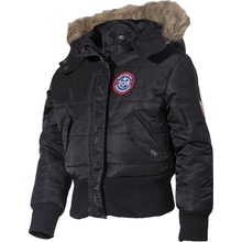 Bunda dětská s kapucí N2B POLAR ČERNÁ