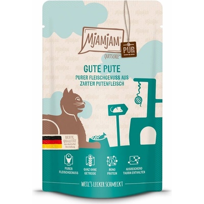 MjAMjAM Quetschie ryzí požitek z čistého skvělého krůtího masa 12 × 125 g