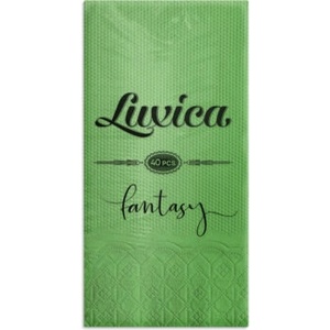 Luxica® Fantasy светло зелени салфетки с дискретен релеф и фин бордюр 2 слоя | 40 броя Сгъвка 1/8 (822288282)