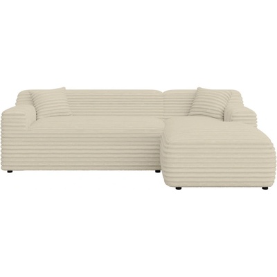 ROPEZ Бежов ъглов диван от рипсено кадифе (десен ъгъл) Martin - Ropez (Martin Narożnik L - Prawa OT tk. Vito 29 Standard)