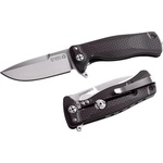 lionSTEEL sr22a bs / Фиксиран джобен нож с дръжка от анодизиран алуминий - черен (lion0144)
