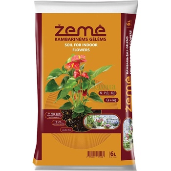 Почва за стайни цветя 6л