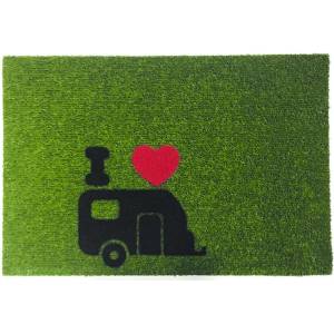 Arisol Safari Изтривалка GREEN FLOCK 40x60cm, зелена, PP/гума (51671)