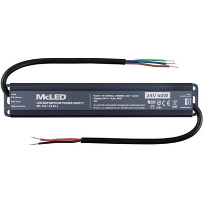 LED napájecí zdroj McLED 24VDC 2,5A 60W ML-732.095.45.1