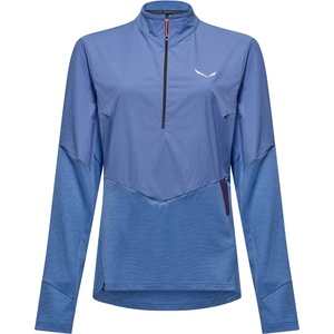 Salewa Дамски поларен пуловер Salewa Women's Pedroc Dry Wind HZ Tee Longsleeve - Morning Blue - размер 38 (EU) (105-6746-0214)