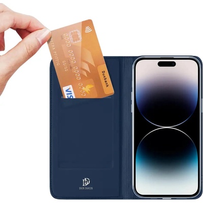 Dux Ducis Калъф с отделение за карти Dux Ducis Skin Pro за iPhone 15 Pro Max, син (6934913025451)