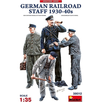 MiniArt German Railroad Staff 1930s 40s 1:35
