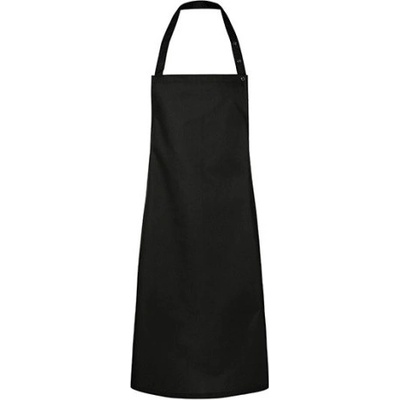 Karlowsky Gastro zástěra s laclem KY072 Black 75x95cm