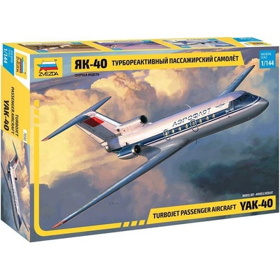 Zvezda Model kit letadlo 7030 Yak 40 Regional Jet 1:144