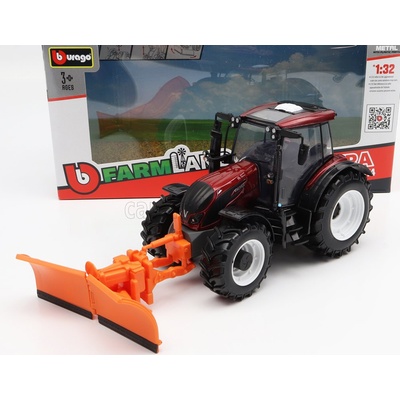 Bburago Valtra N174 Tractor 2017 Červená Černá 1:32